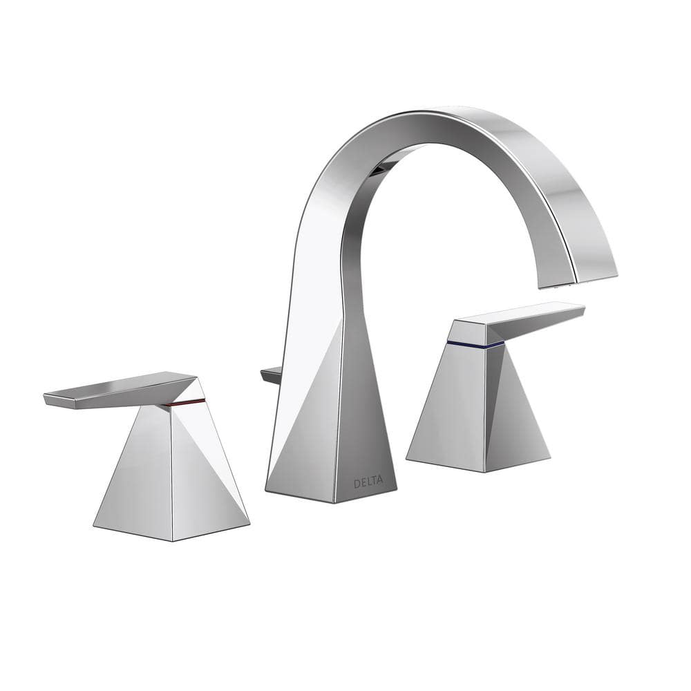 Delta Trillian 8 in. Widespread 2Handle Curved Bathroom Faucet with