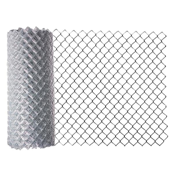 ALEKO 4 ft. x 50 ft. - 11.5 AW Gauge Galvanized Steel Chain Link Fence - Complete Kit