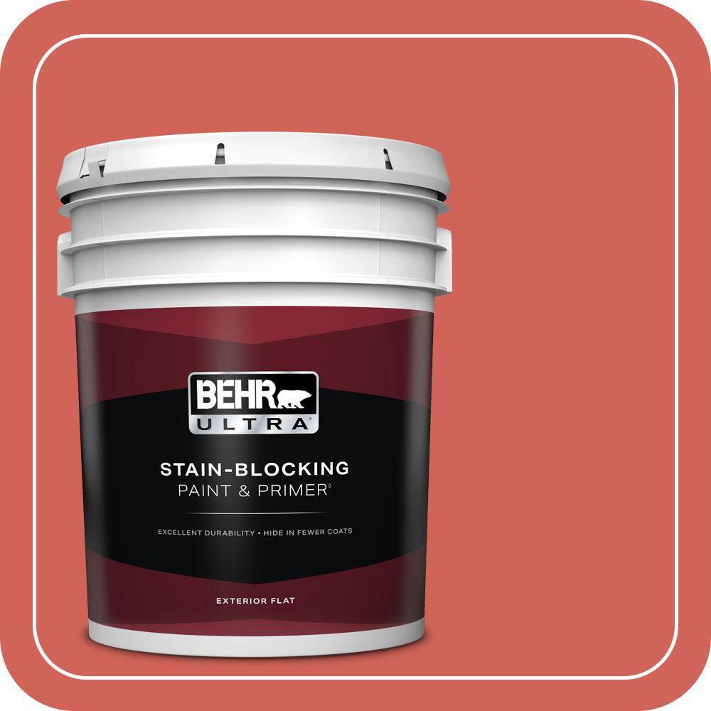 5 gal. Home Decorators Collection #HDC-MD-05 Desert Coral Flat Exterior Paint & Primer product image for price tracking