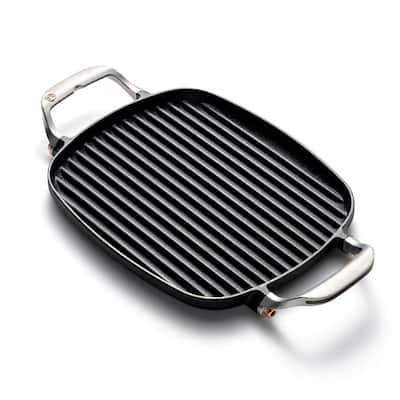 Lodge 10.5 in. Cast Iron Griddle in Black L90G3 - The Home Depot