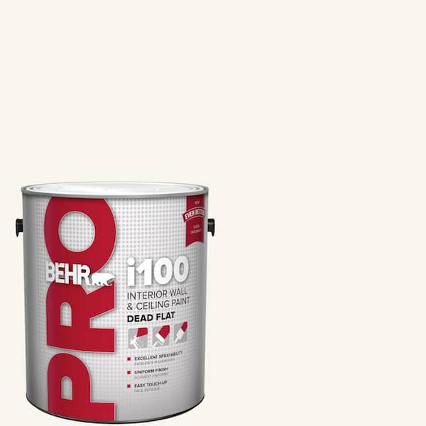 BEHR PRO 1 gal. #ECC-38-2 Icy Tundra Dead Flat Interior Paint