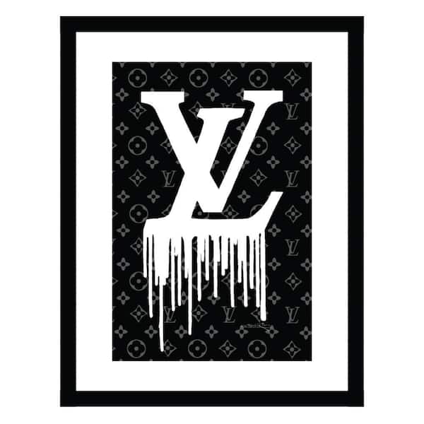 Fashion Designer Drip Logo by Fairchild Paris 1-Piece Framed Graphic Print Abstract Poster Art Print 18 in. x 14 in.