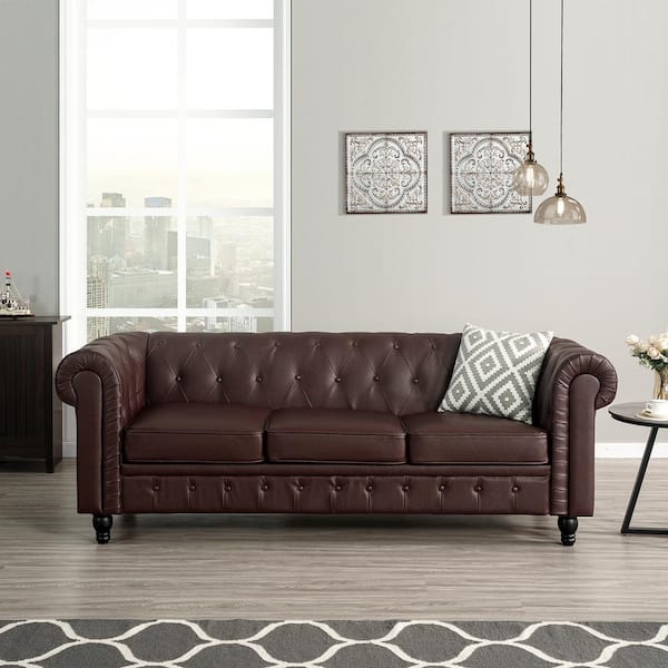 Leather seat cushions for chesterfield sofa hotsell