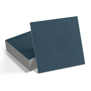 Blue 12 MIL x 9 in. W x 9 in. L Peel and Stick Backsplash Waterproof Vinyl Tile Flooring (9.12 sq. ft./Case)