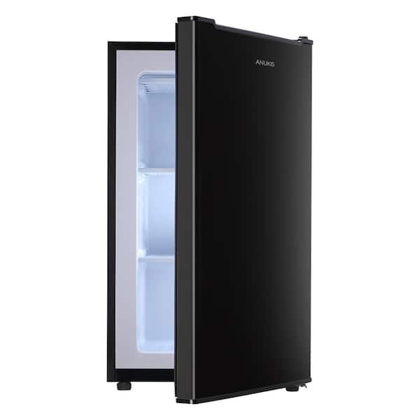 ゆん JEREMY CASS 2.8 cu. ft. Manual Defrost Upright Freezer in Black