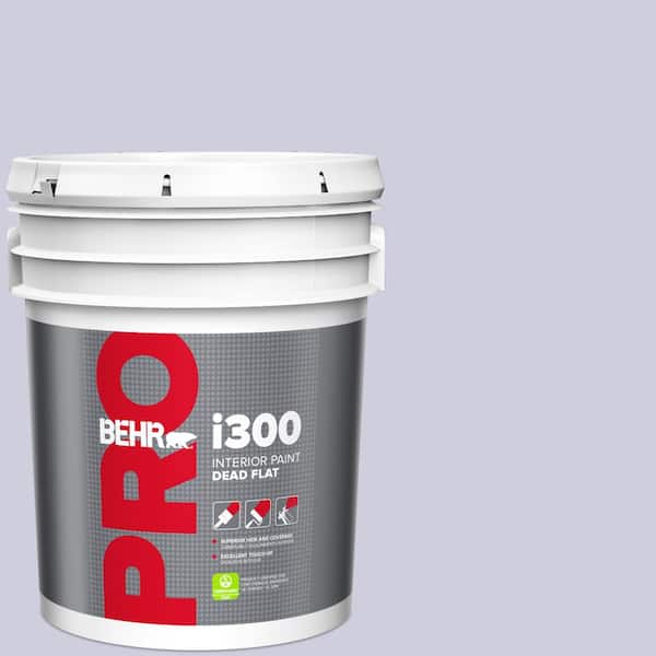 BEHR PRO 5 gal. #640C-2 Lavender Sparkle Dead Flat Interior Paint