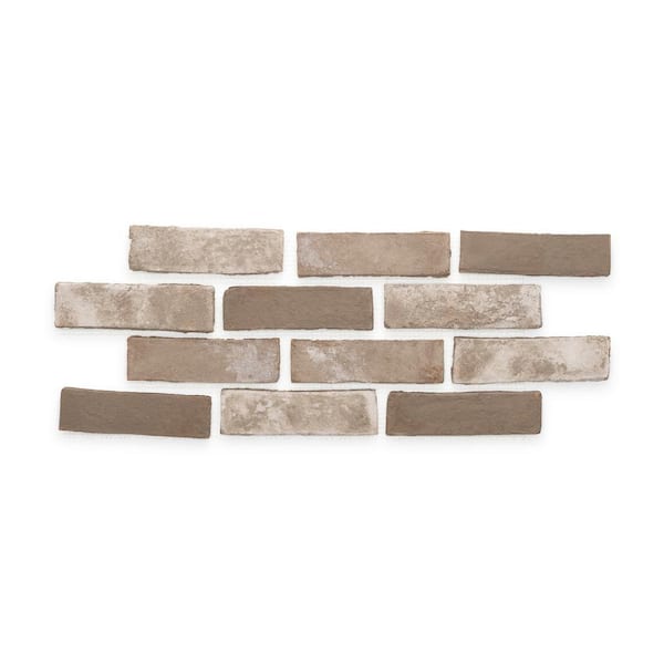 Brickwebb 28 in. x 10.5 in. x .5 in. Telluride Brick Sheets - Flats (Box of 5 Sheets)