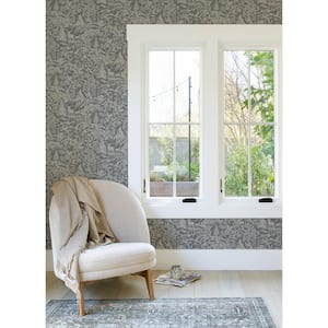 Alrick Forest Venture Grey Prepasted Non Woven Wallpaper Sample