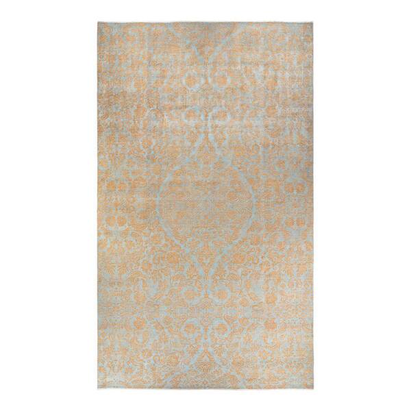 Solo Rugs Suzani One-of-a-Kind Contemporary Light Blue 9 ft. 10 in. x 17 ft. 7 in. Floral Area Rug