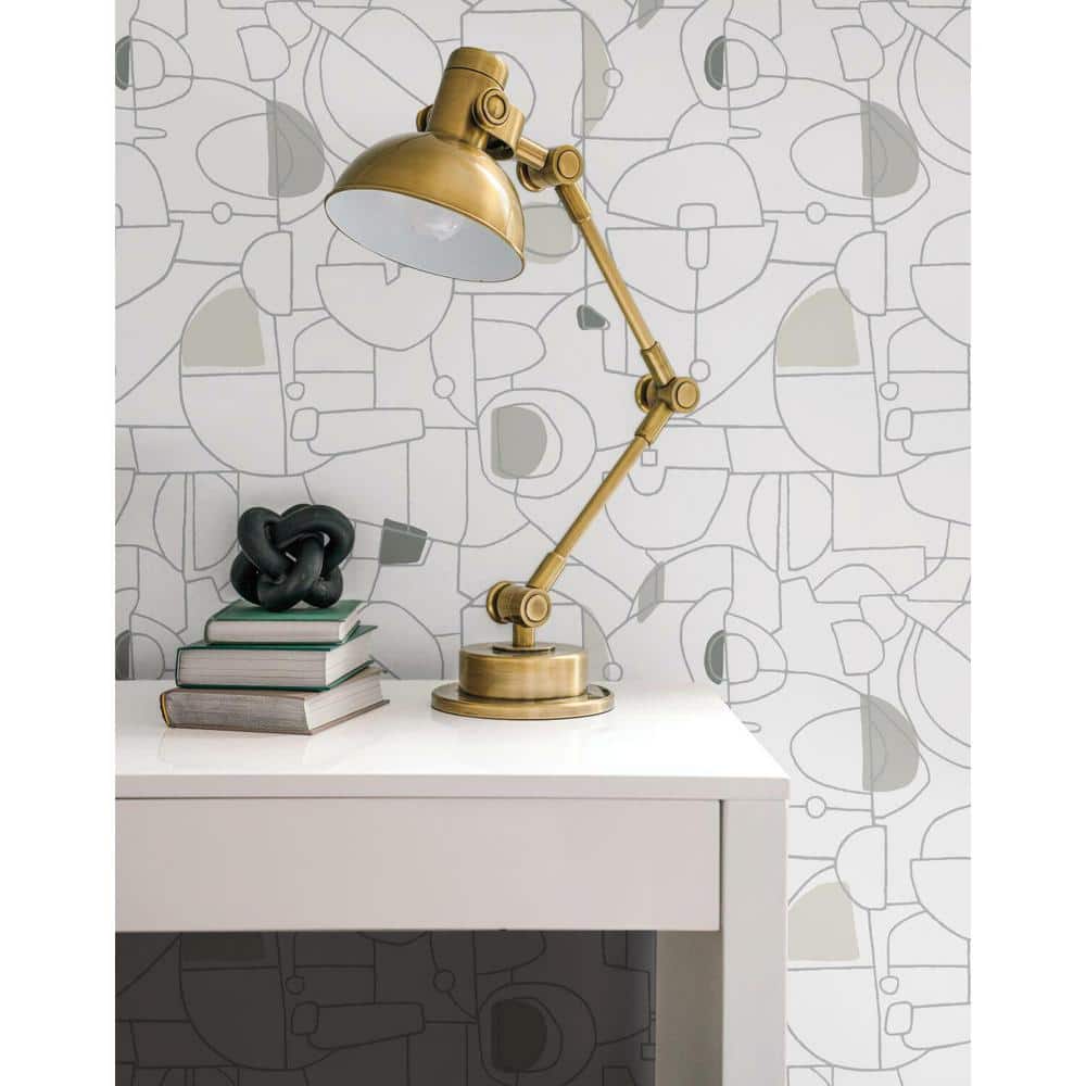 Neutrals Geometric Peel and Stick Wallpaper