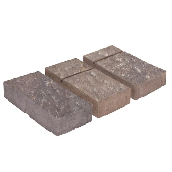 Valestone Hardscapes Domino 11.75 in. x 6 in. x 2.25 in. Ashbury Haze Beige/Gray Concrete Paver (240 Pieces / 120 sq. ft. / Pallet)