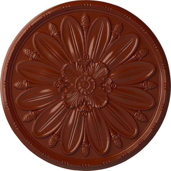 Ekena Millwork 1-7/8 in. x 40 in. x 40 in. Polyurethane Delfina Ceiling , Firebrick