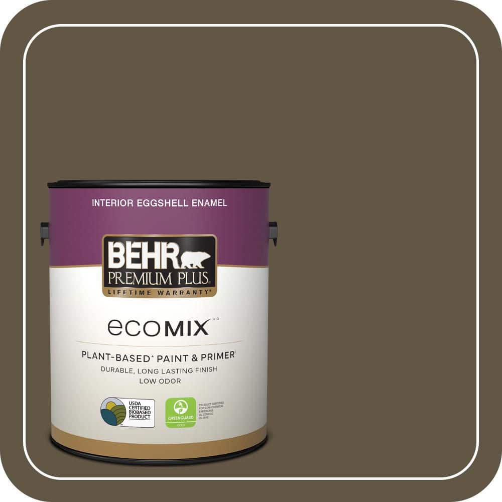 1 gal. #QE-32 Treemoss Eggshell Enamel EcoMix Plant-Based Interior Paint & Primer price history on PriceWatchPro