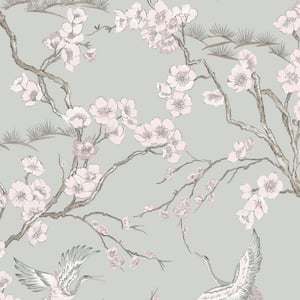 Heron Grey Removable Peel and Stick Wallpaper