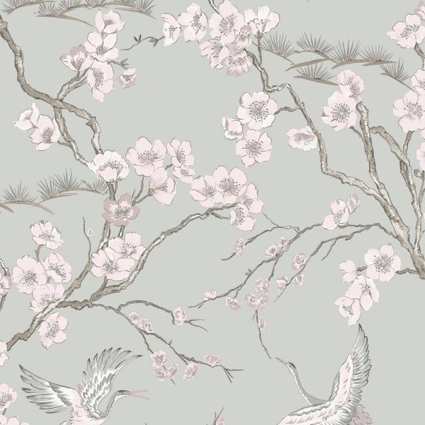 TRANSFORM Transform Heron Grey Peel and Stick Wallpaper