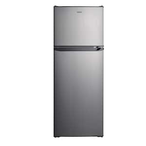 10.0 cu. ft. Top Freezer Refrigerator with Dual Door, Frost Free in Stainless Steel Look