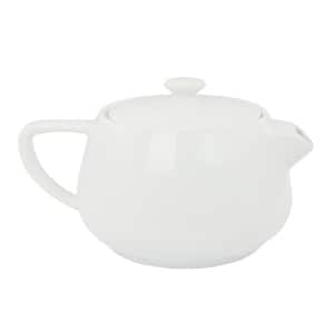 Simply White 32 oz. Porcelain Teapot With Lid