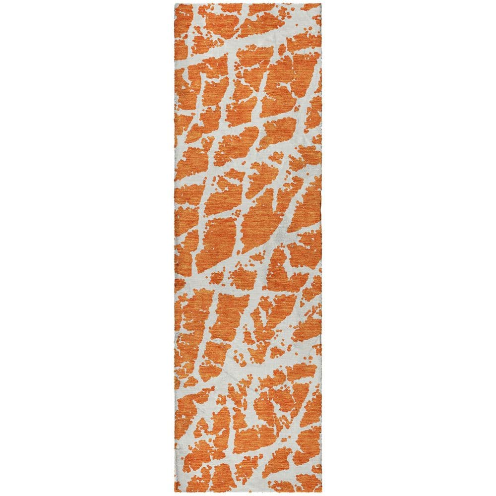 Dream Shag Premium Machine Washable Abstract ADS501 Orange 2 ft. x 7 ft. Runner Rug price history on PriceWatchPro