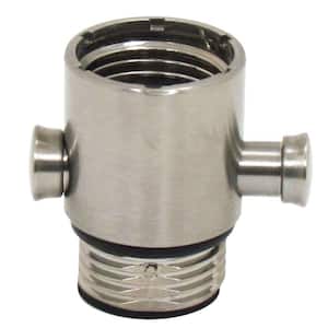Pause/Trickle Adapter for Hand-Held Showers in Brushed Nickel