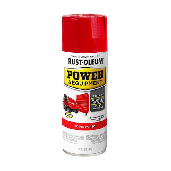 Rust-Oleum 12 oz. Power and Equipment Toolbox Red Enamel Spray