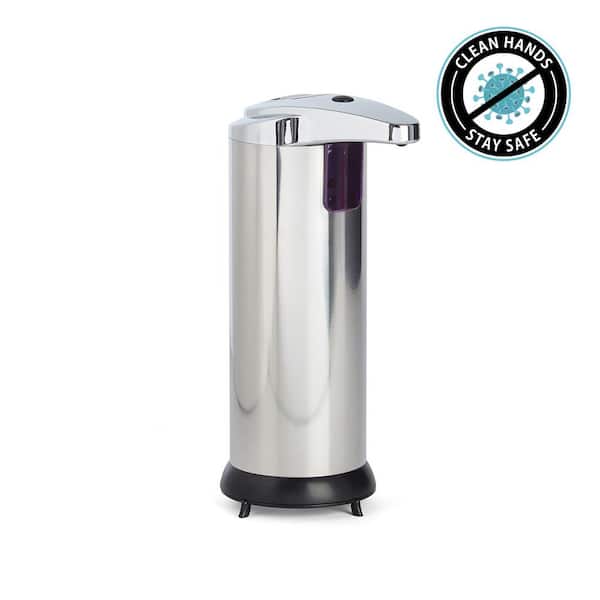 Photo 1 of 8 oz. Touch-Free Soap/Lotion Dispenser in Stainless-Steel