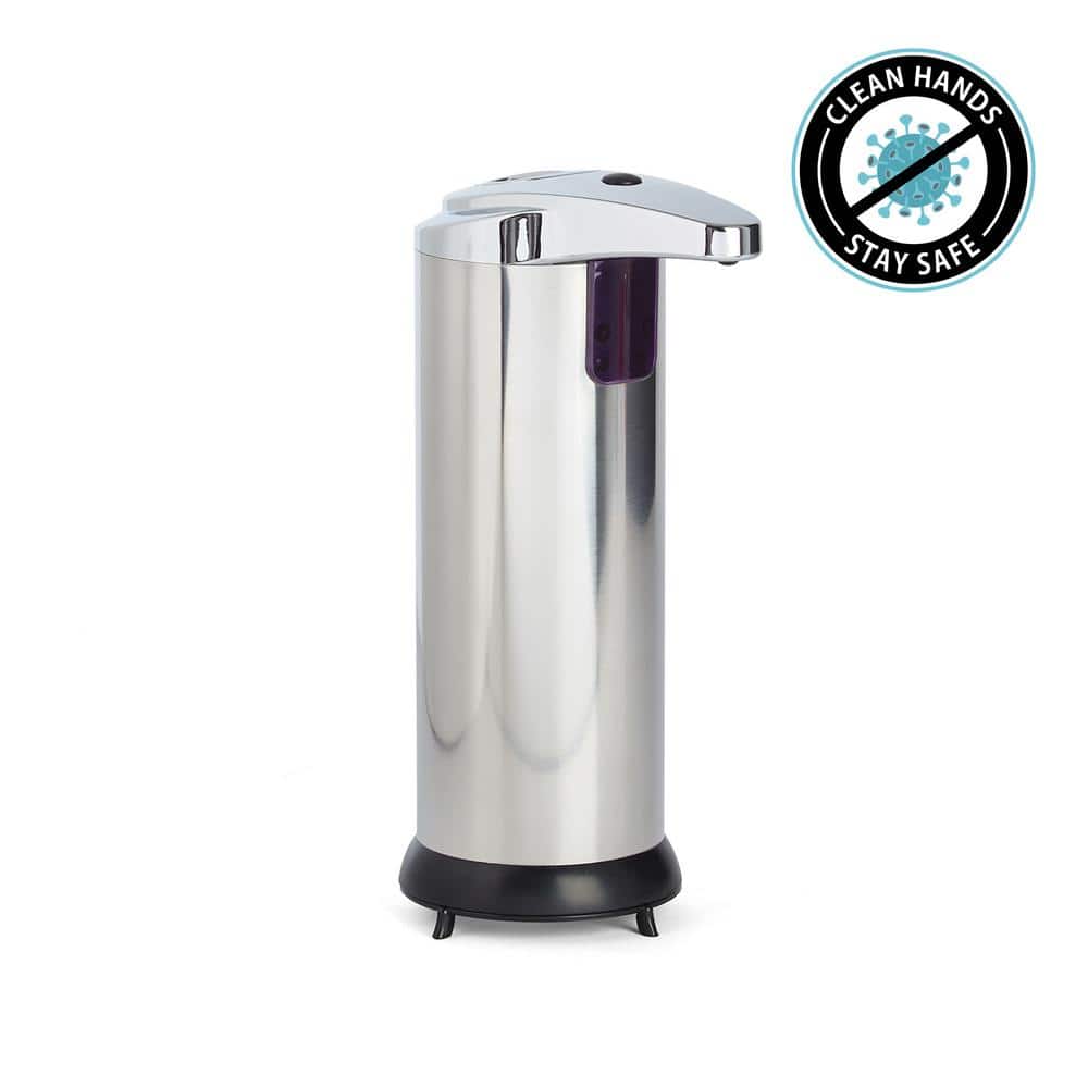 Better Living 8 oz. Touch-Free Soap/Lotion Dispenser in Stainless-Steel  70190 - The Home Depot