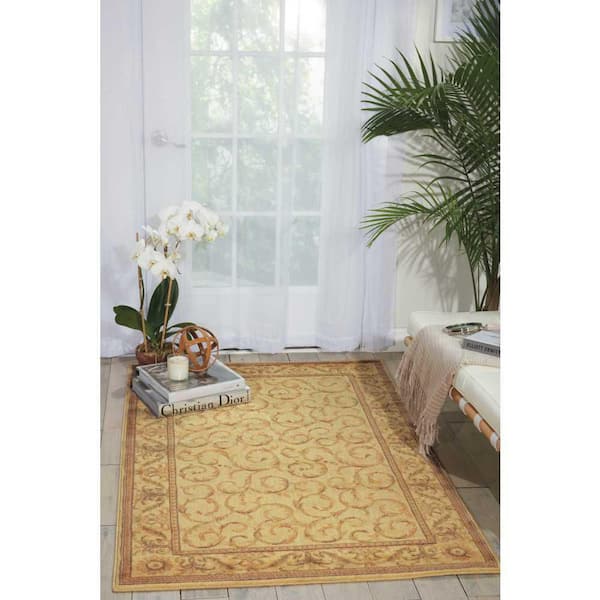 Somerset Ivory doormat 2 ft. x 3 ft. Bordered Traditional Area Rug
