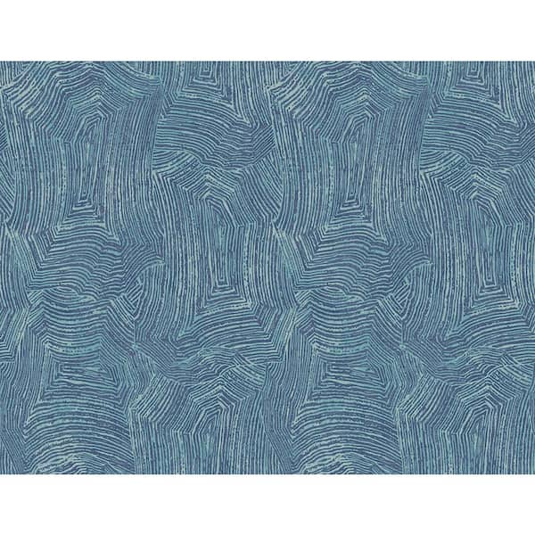 Seabrook Designs 60.75 sq. ft. Metallic Celadon Radcliffe Abstract Paper Unpasted Wallpaper Roll