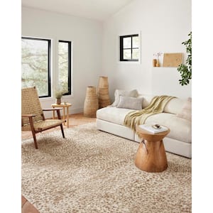 Neda Ivory/Sand 7 ft. 9 in. x 9 ft. 9 in. Modern Ultra Soft Area Rug