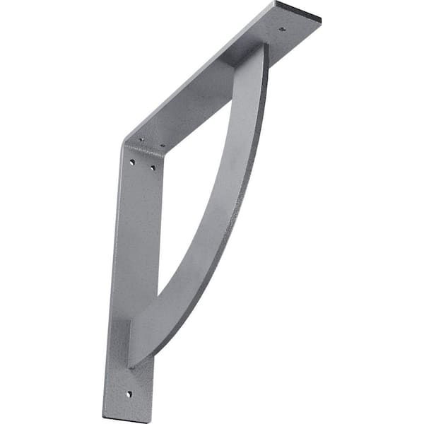 Ekena Millwork 2 in. x 12 in. x 12 in. Steel Hammered Light Blue Bulwark Bracket