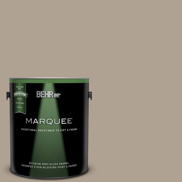 BEHR MARQUEE 1 gal. #UL170-20 Sierra Sand Semi-Gloss Enamel Exterior Paint and Primer in One