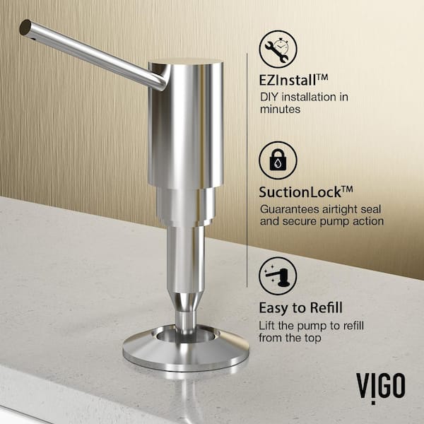 10 oz. Braddock Kitchen Soap Dispenser in Chrome