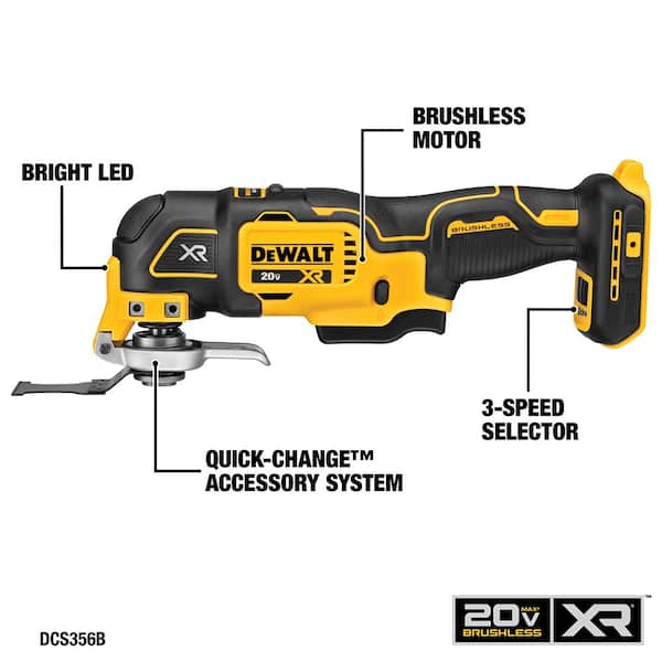 DEWALT - 20V MAX Cordless 7 Tool Combo Kit, 20V Cordless Compact Jobsite Blower, and (1) 20V 4.0Ah and (1) 20V 2.0Ah Batteries