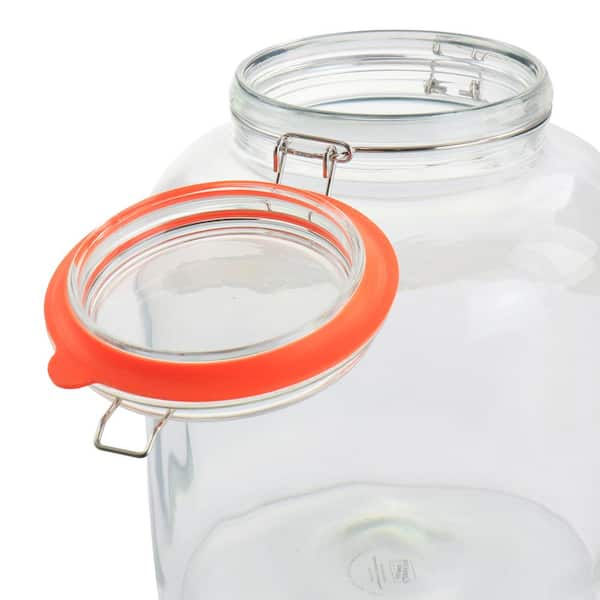 GIBSON HOME 6-Piece 5 oz. Glass Jars with Lids 985117000M - The