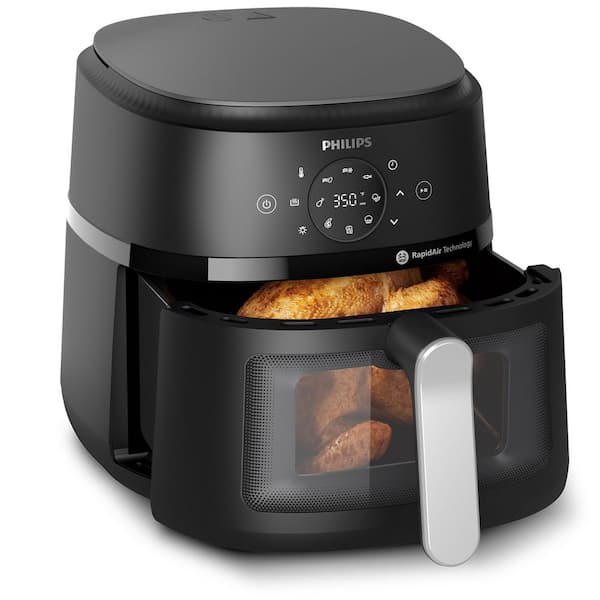 Philips 6.5 qt 2000 Series Air fryer with Window, Black NA23100