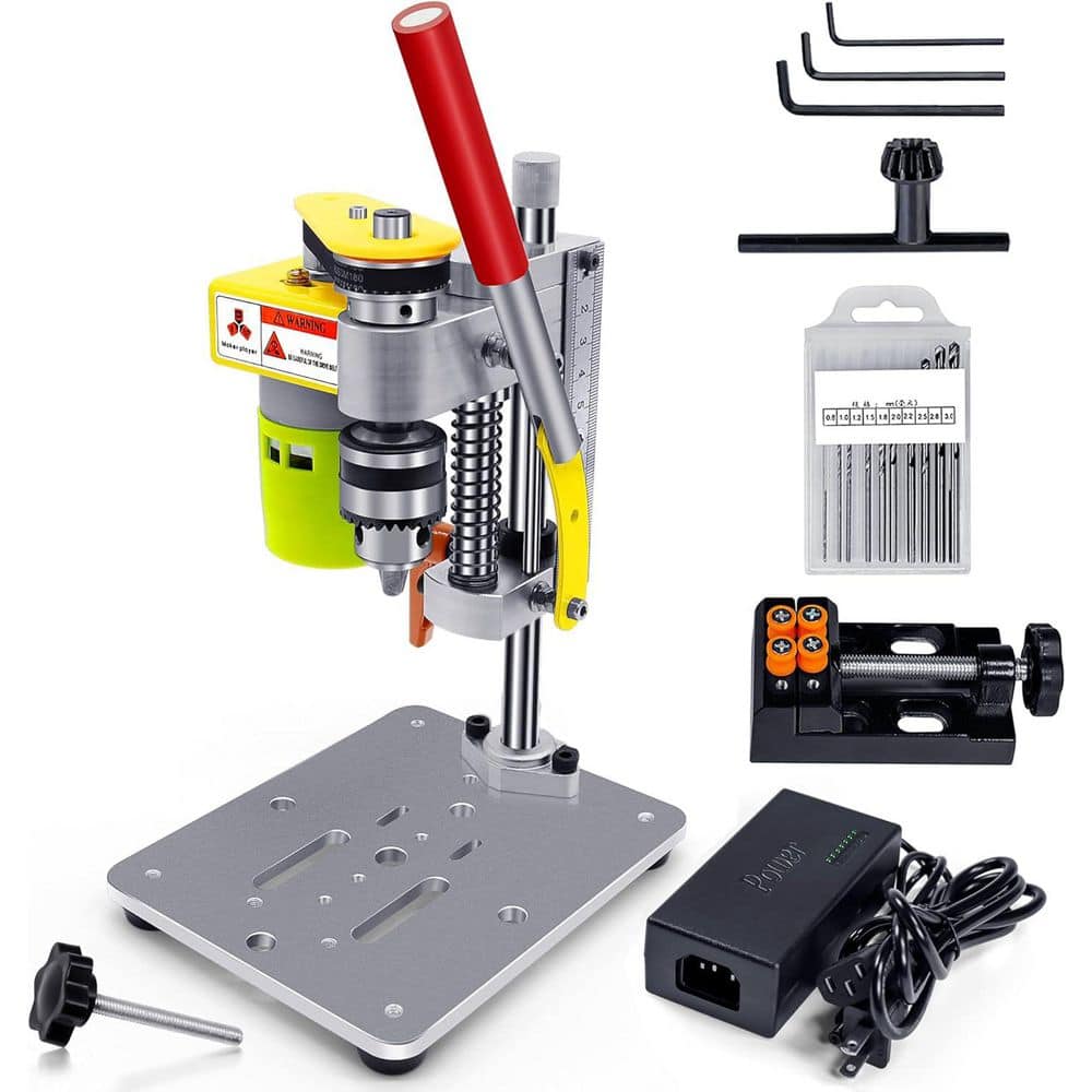 Afoxsos Compact Metal Mini Drill Press Portable Electric Drilling ...