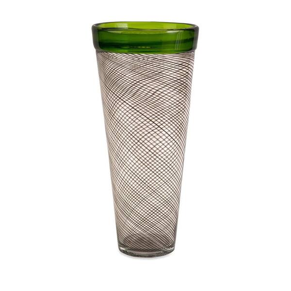 Filament Design Lenor 16.5 in. Glass Decorative Vase in Green