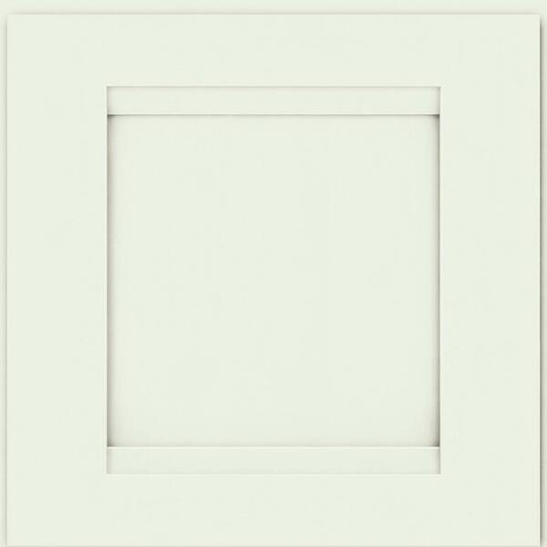 KRAFTMAID SIMPLICITY 14-5/8 in. x 14-5/8 in. Cabinet Door Sample in Dove White