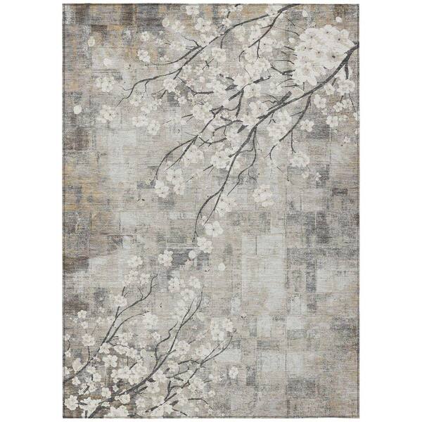 Chantille Machine Washable Indoor/Outdoor Abstract ACN2248 Beige 2 ft. 6 in. x 3 ft. 10 in. Area Rug