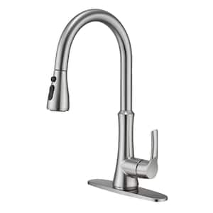 MOEN Conneaut Single Handle Pull-Down Sprayer Kitchen Faucet with Power  Clean and Reflex in Spot Resist Stainless 87801SRS - The Home Depot