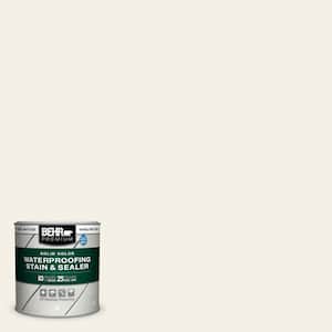 8 oz. #GR-W15 Palais White Solid Color Waterproofing Exterior Wood Stain and Sealer Sample