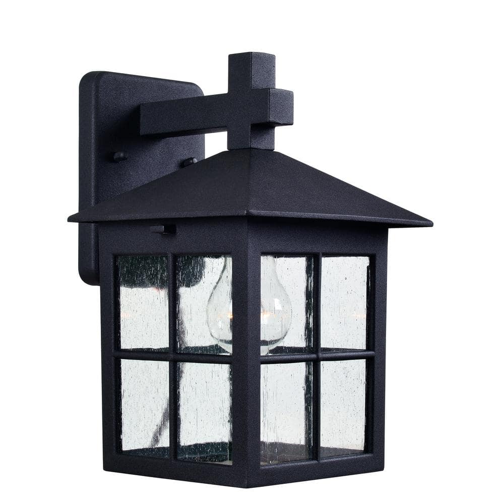 Greene 11.85 in. Black Outdoor Hardwired Lantern Sconce price history on PriceWatchPro