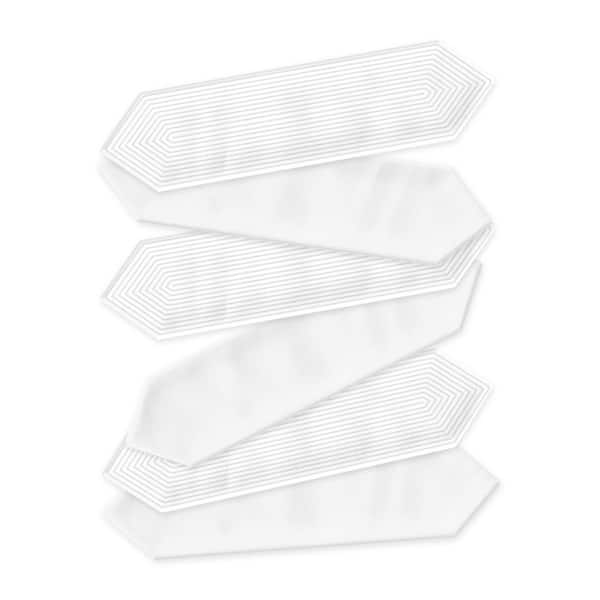 Giorbello Glossy Ceramic Picket Hexagon Subway 3 in. x 12 in. x 10