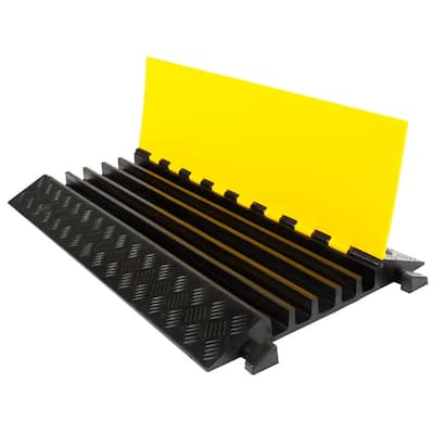 3 ft. L 5-Channel 1.5 in. Industrial Rubber Cable Ramp