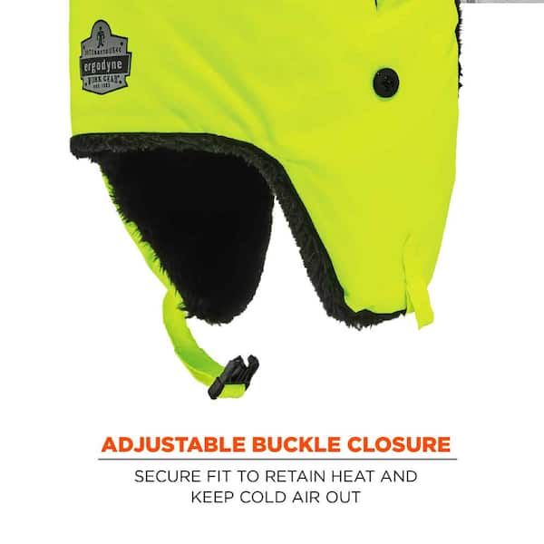 Ergodyne N-Ferno 6802 L/XL Lime Classic Trapper Hat 6802 - The