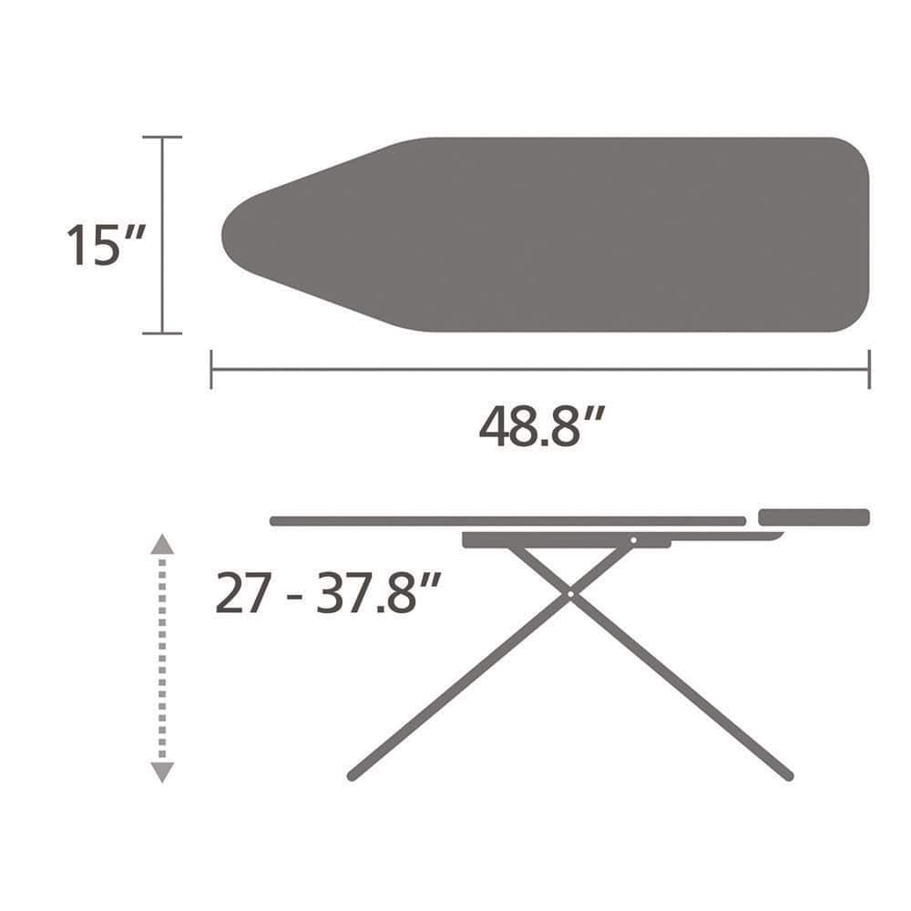Brabantia Green Freestanding Ironing Board with Steam Iron Rest