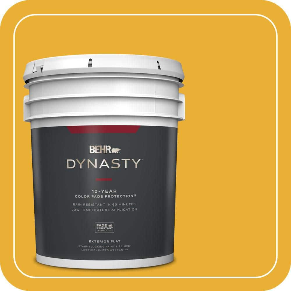 5 gal. #P280-7 Midsummer Gold Flat Exterior Stain-Blocking Paint & Primer price history on PriceWatchPro
