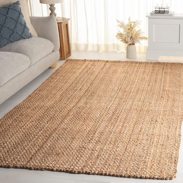 Natural Fiber 5 X 8 Natural Solid Color Area Rug