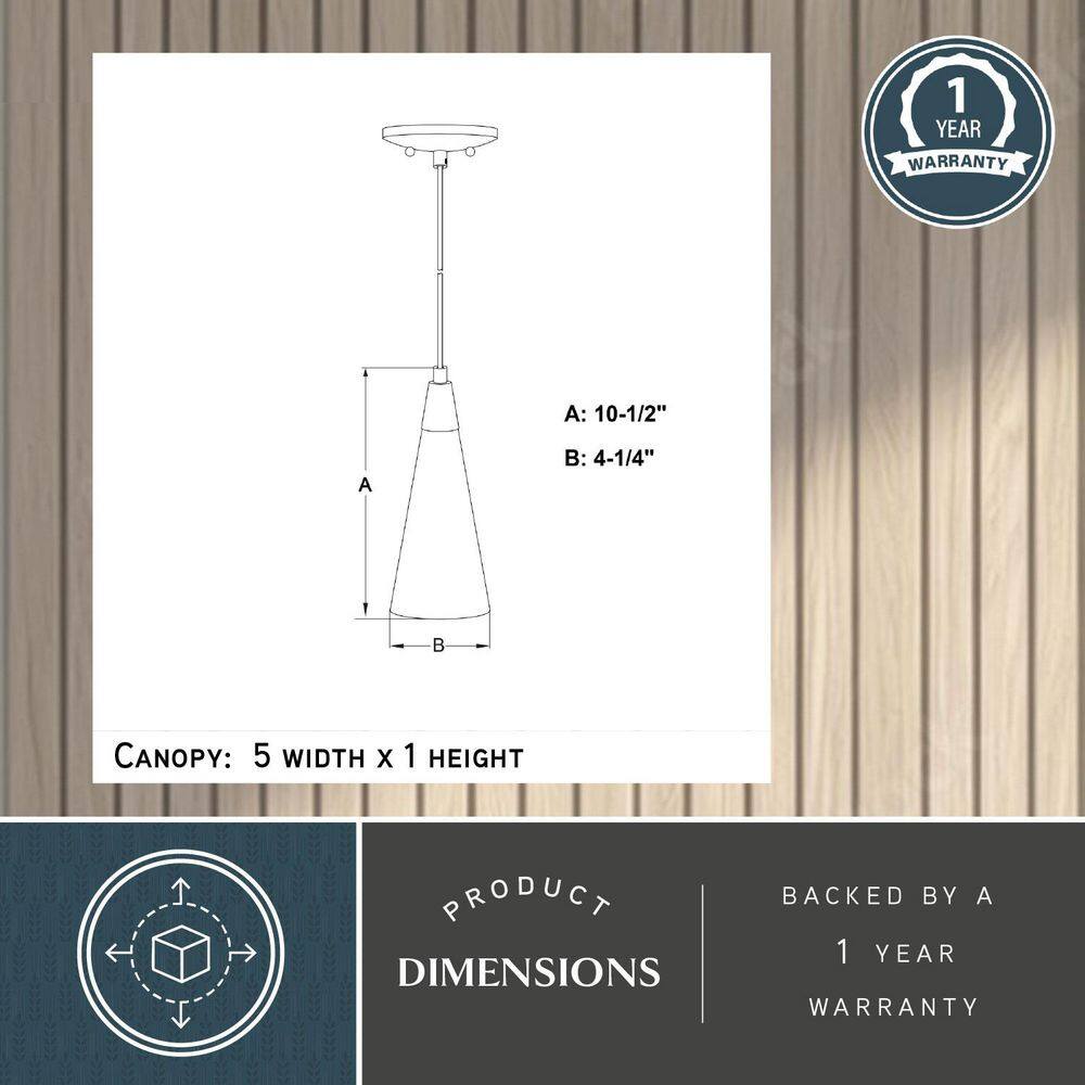 Milano Satin Nickel Mini Cone Pendant Light