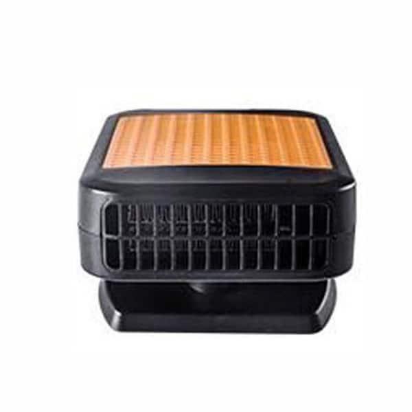12V Electric Car Heater 200W 2-in-1 Heating and Cooling Fan 360° Rotatable Defrost Defogger Plug in Cigarette Lighter